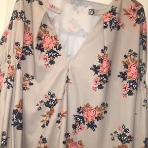 Silk floral dress